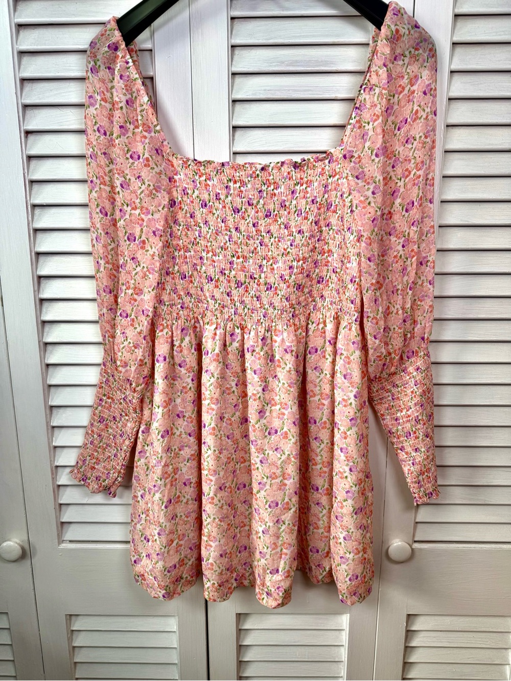 Hill House Home Women’s Grace Mini Nap Dress Pink Floral Cottage care Coquette L